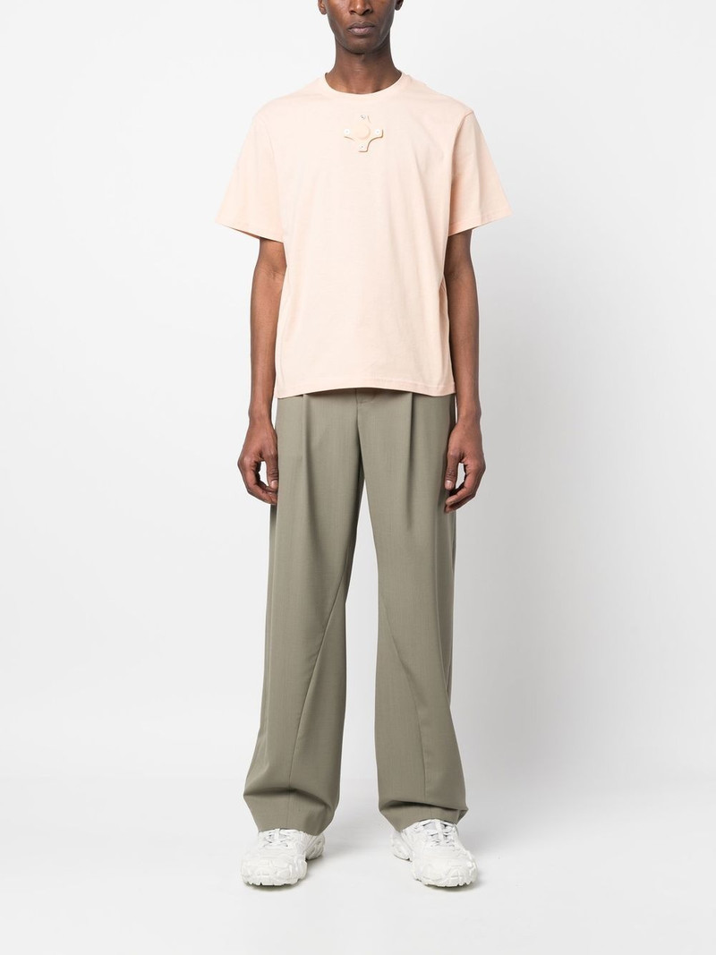 Craig Green eyelet-detail short-sleeve T-shirt outlook