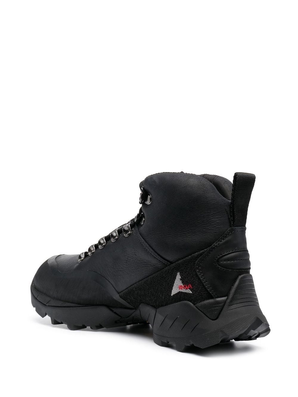 lace-up leather boots - 3