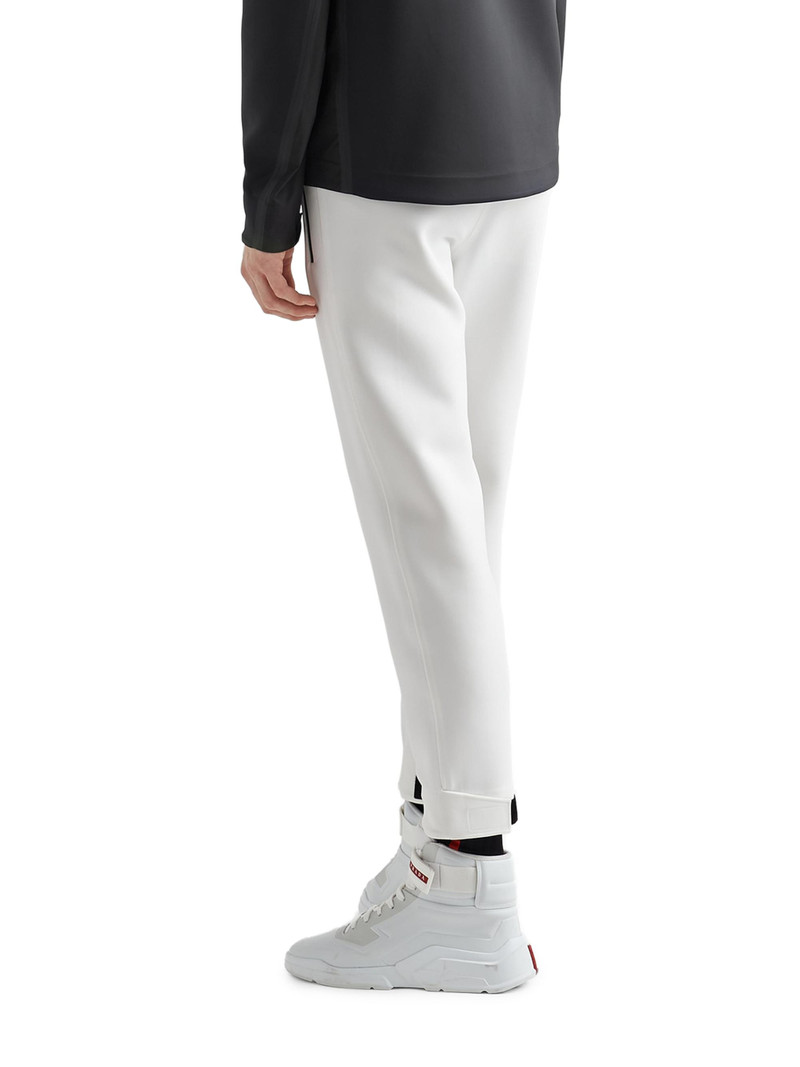 Men's Technical Fabric Joggers with Heat-Sealed Taped Seams - White 3