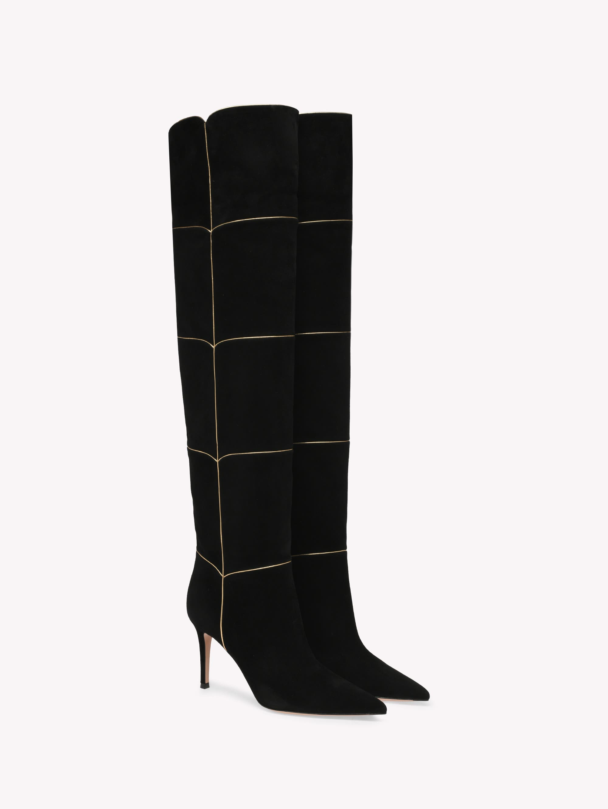 Gianvito Rossi Clarice Boots in Black  Calf at Nordstrom - 2