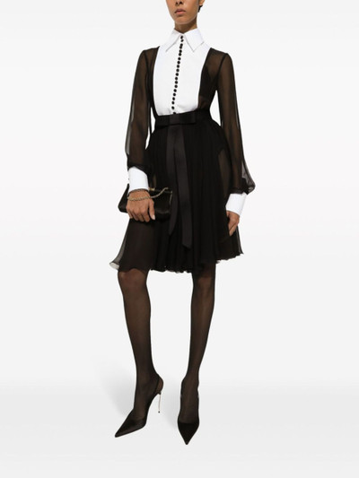 Dolce & Gabbana black Marlene small satin clutch bag outlook