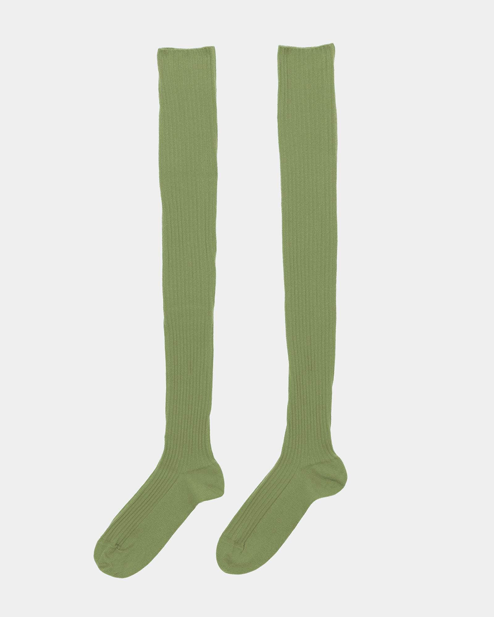Overknee Socks - Fine Organic Cotton Rib - 7
