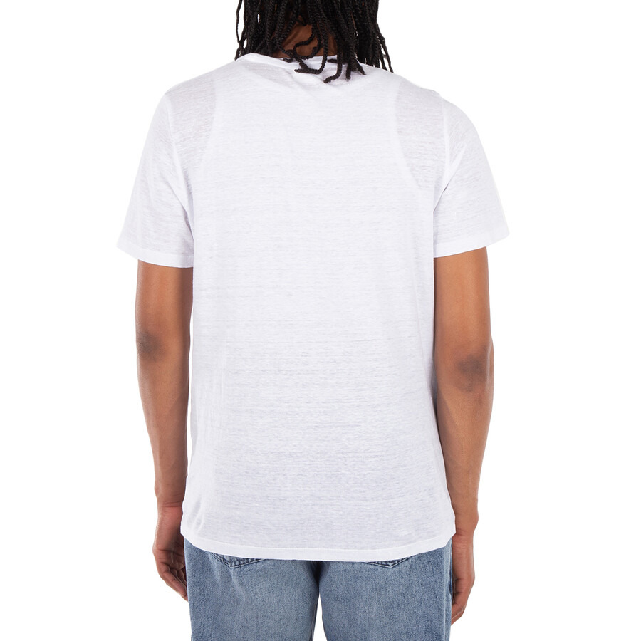 Isabel Marant Karman White Linen T-Shirt - 4