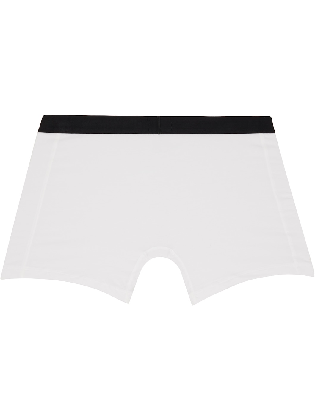 Three-Pack White & Black Logo-Waistband Boxer Briefs - 5