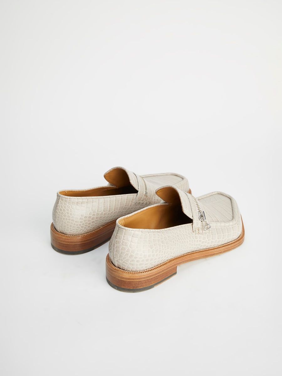 Magliano | Zipped Monster Loafer Beige Coco Print - 3