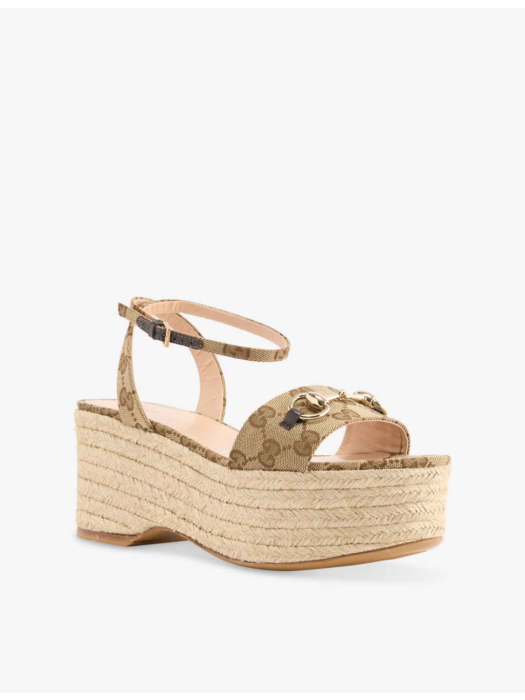 Horsebit Canvas Wedge Espadrilles - 3