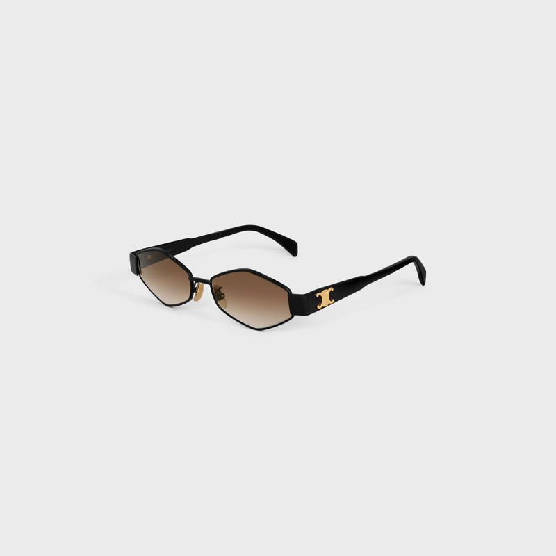 CELINE CL40254U Triomphe Metal 02 sunglasses in Metal outlook