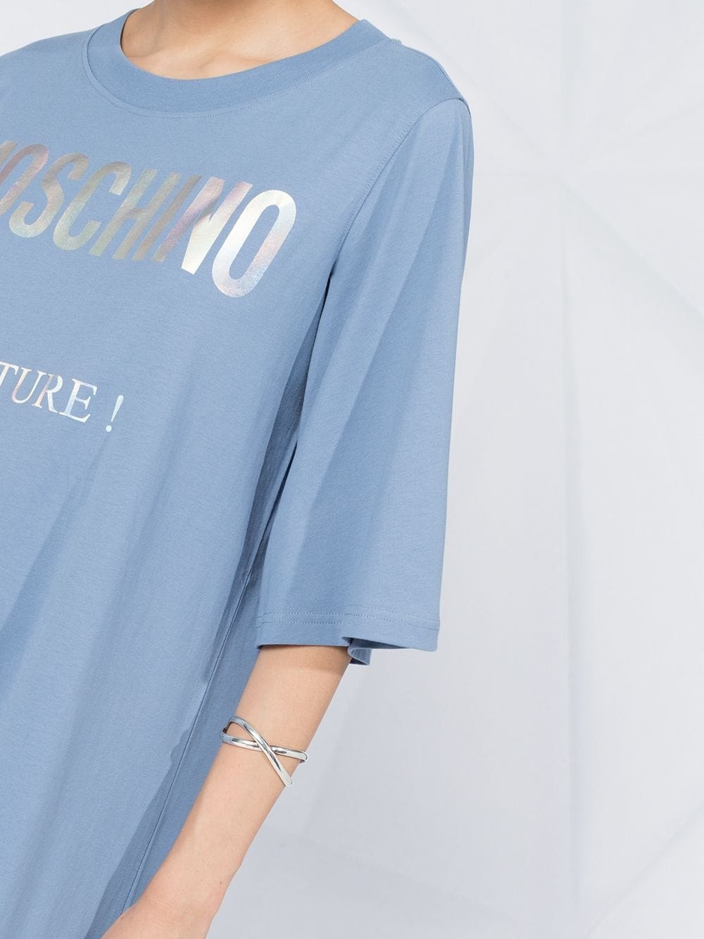 logo-print T-shirt dress - 5