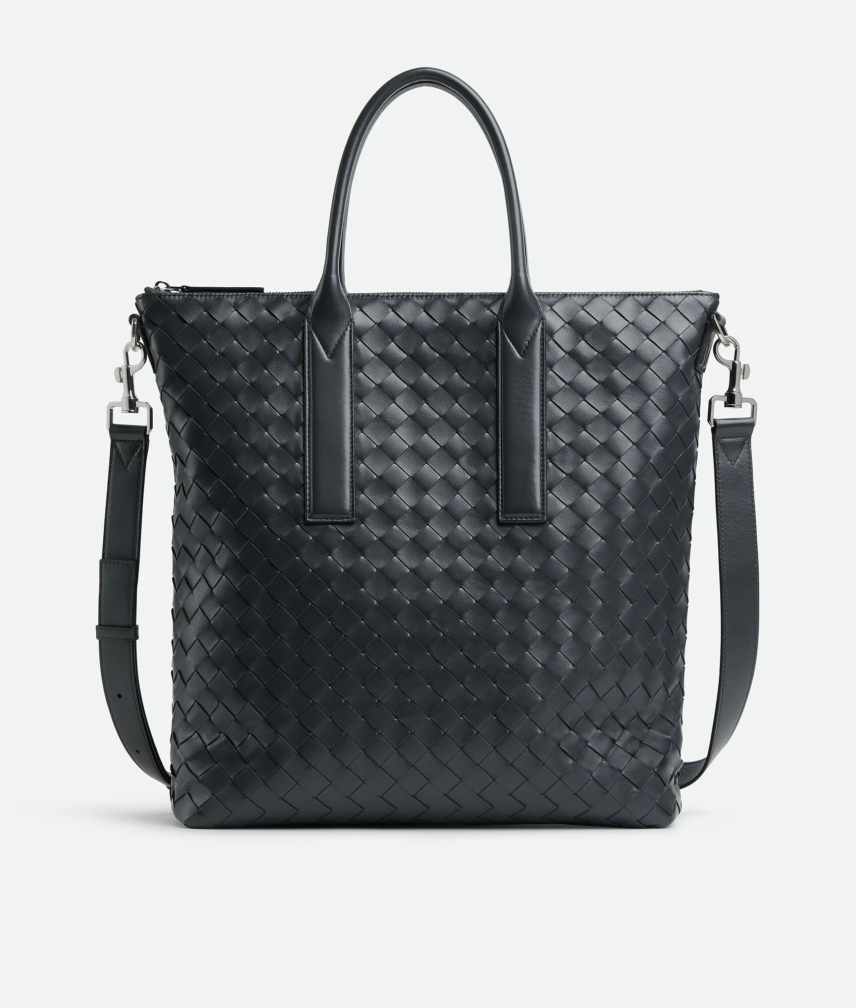 Intrecciato Zipped North-South Tote - 1