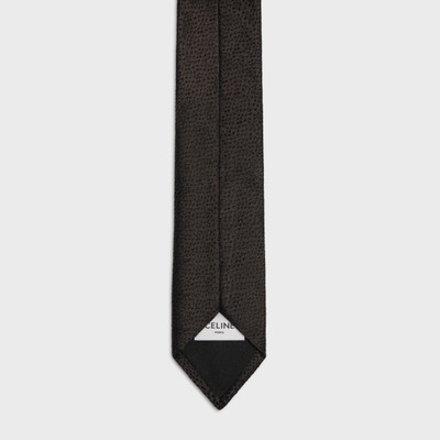 CELINE thin tie in leopard silk jacquard outlook