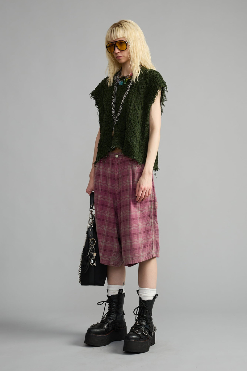 R13 BOYFRIEND CABLE SWEATER VEST outlook