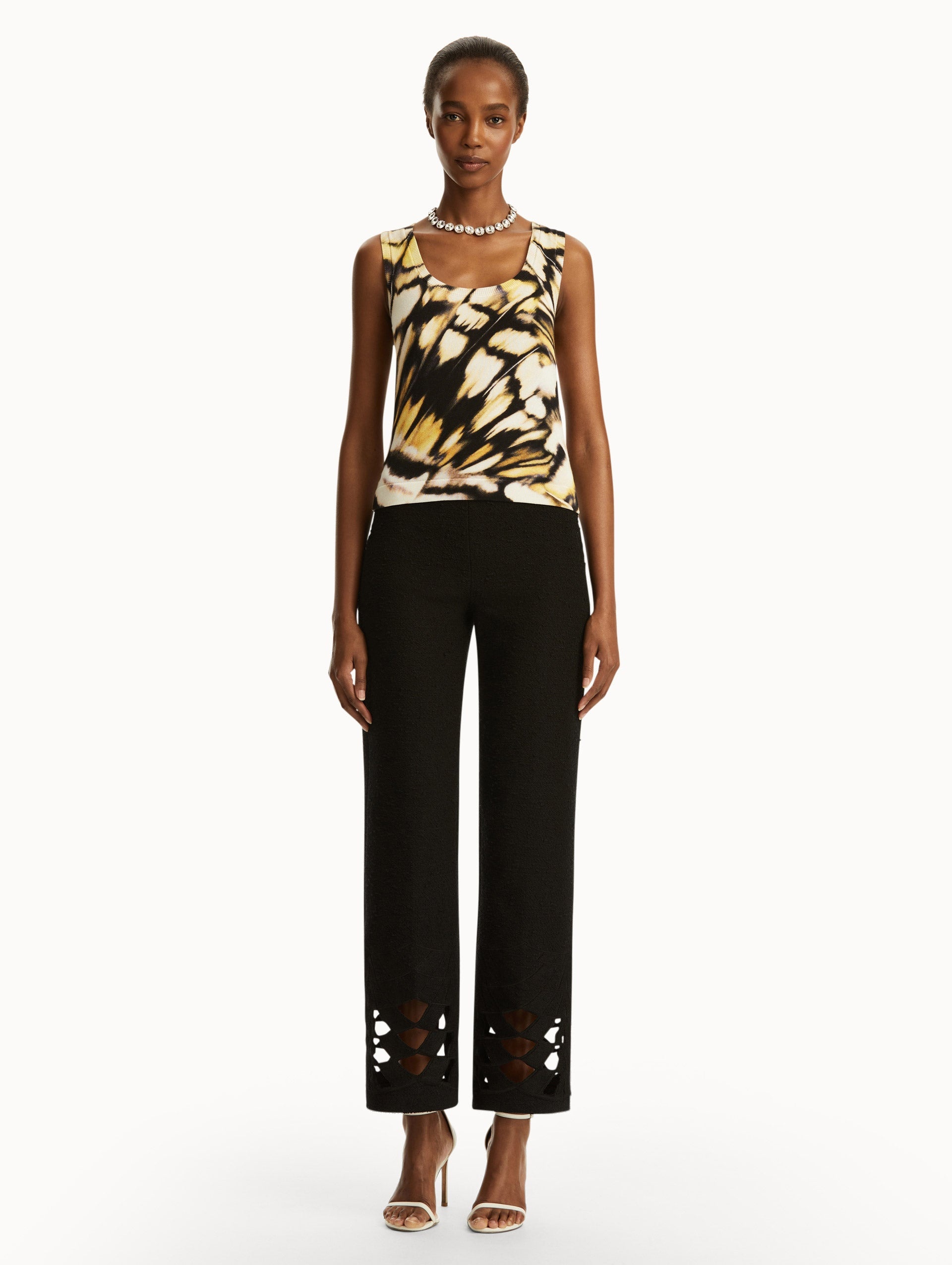 ABSTRACT BUTTERFLY PRINTED TANK - 3