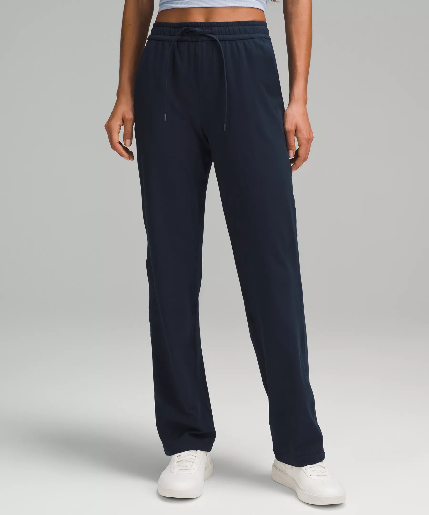 Soft Jersey Straight-Leg Mid-Rise Pant *Regular - 1