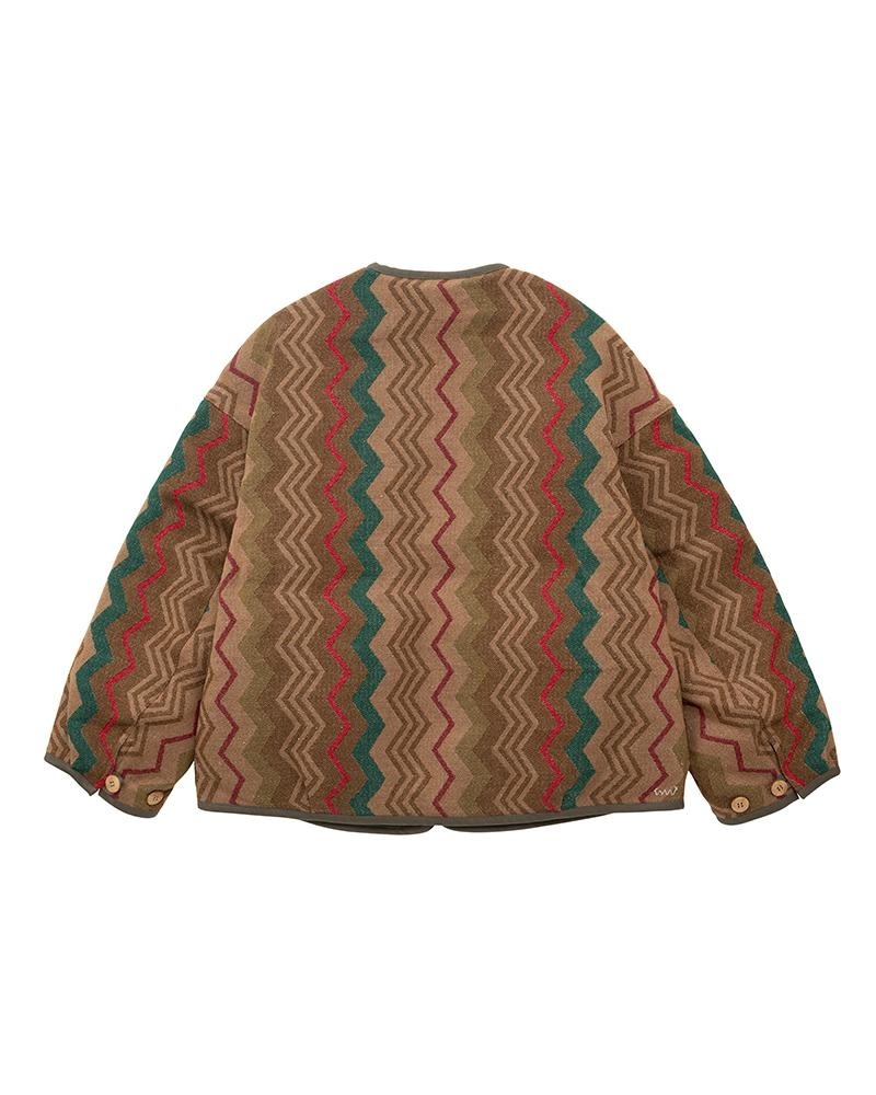 d*3様 WMV LINER JKT JACQUARD BLANKET W WMV / LINER JKT JACQUARD BLANKET W (Brown)