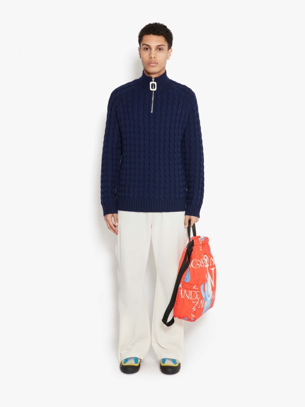 Henley cable-knit jumper - 2