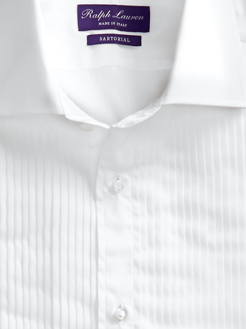 Men's Aston Poplin Tuxedo Shirt - White 6