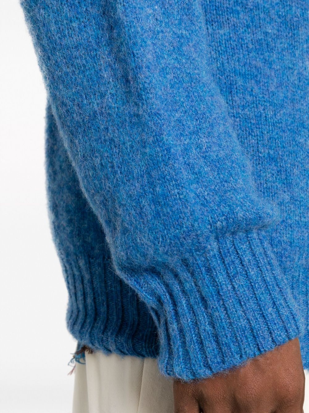 crew-neck wool jumper - 5