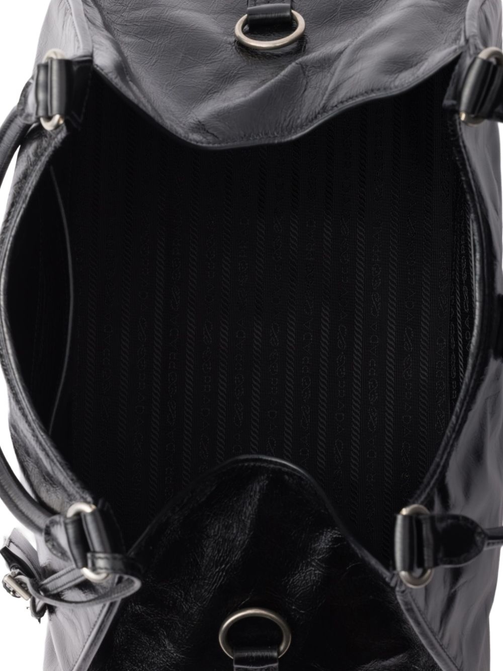 large leather tote bag - 4