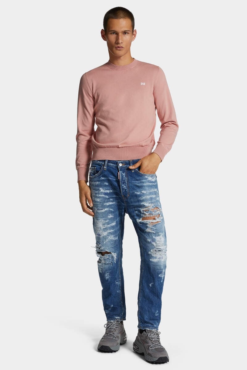 MEDIUM SUPER RIPPED WASH BRO JEANS - 3