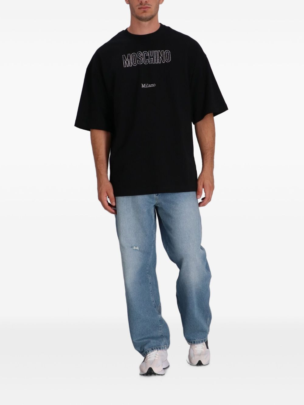 crystal-embellished cotton T-shirt - 2