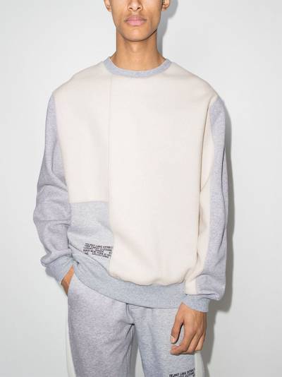 Helmut Lang colour-block panelled sweatshirt outlook