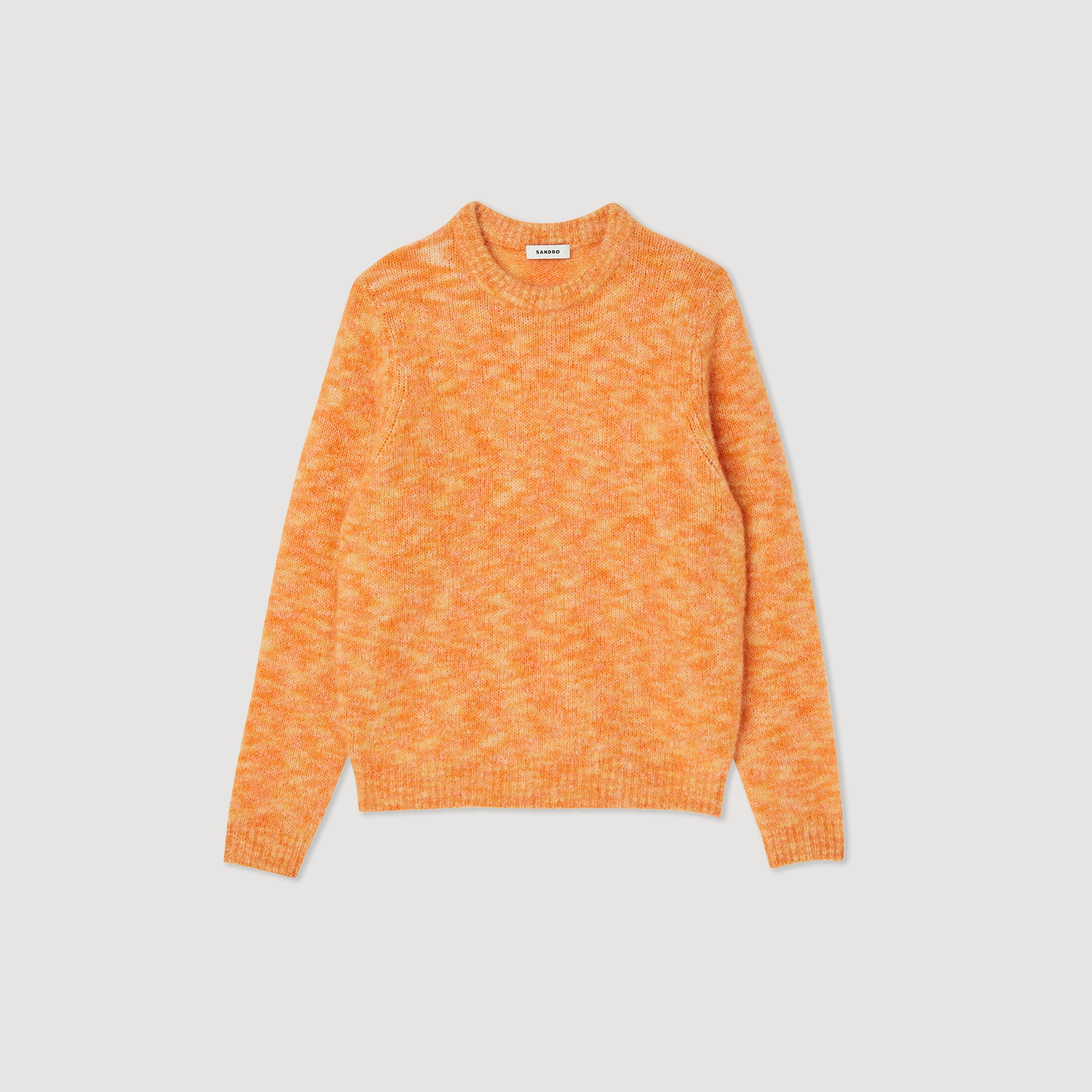 Round neck wool sweater - 1