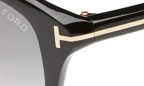 'Karmen' 57mm Sunglasses in Black/Grey/Ochre Lenses - 3