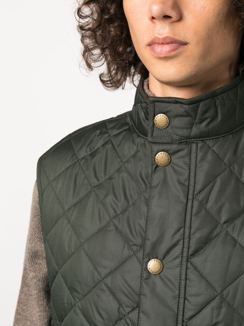 quilted two-pocket gilet - 5