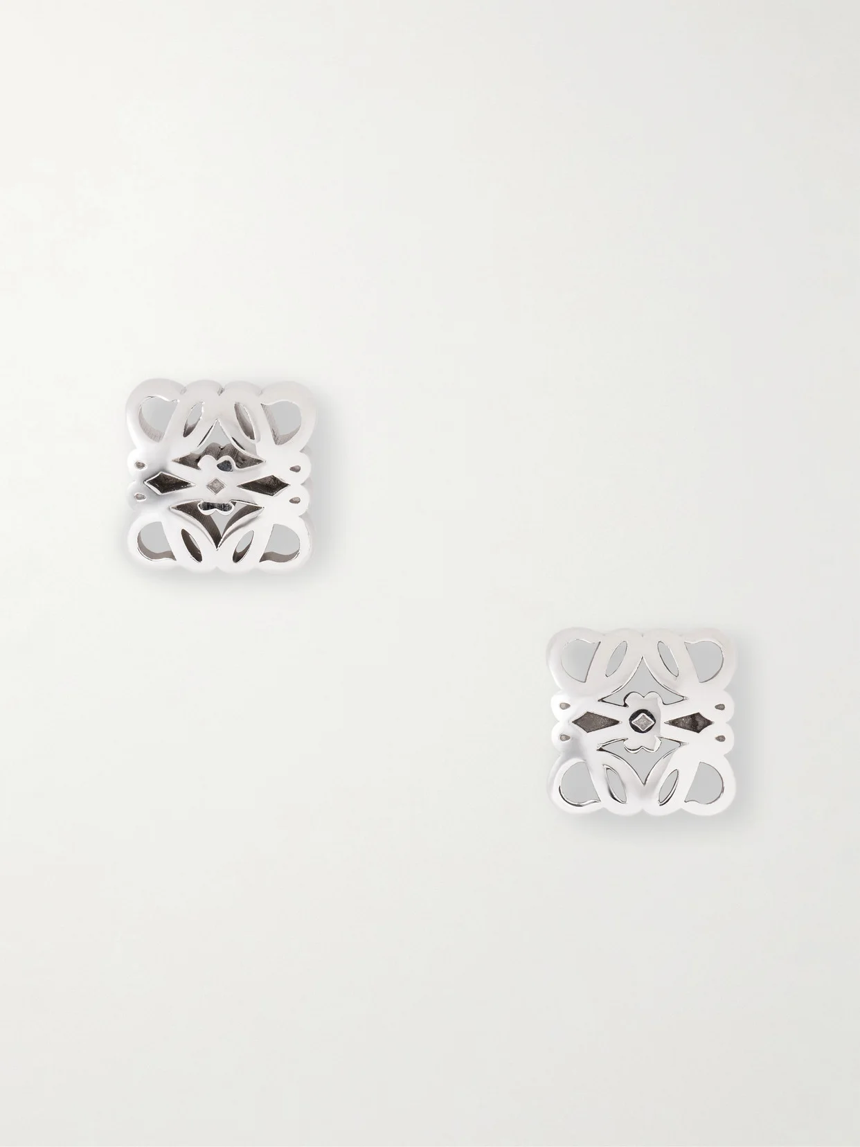 Bombe Anagram Silver Earrings - 1