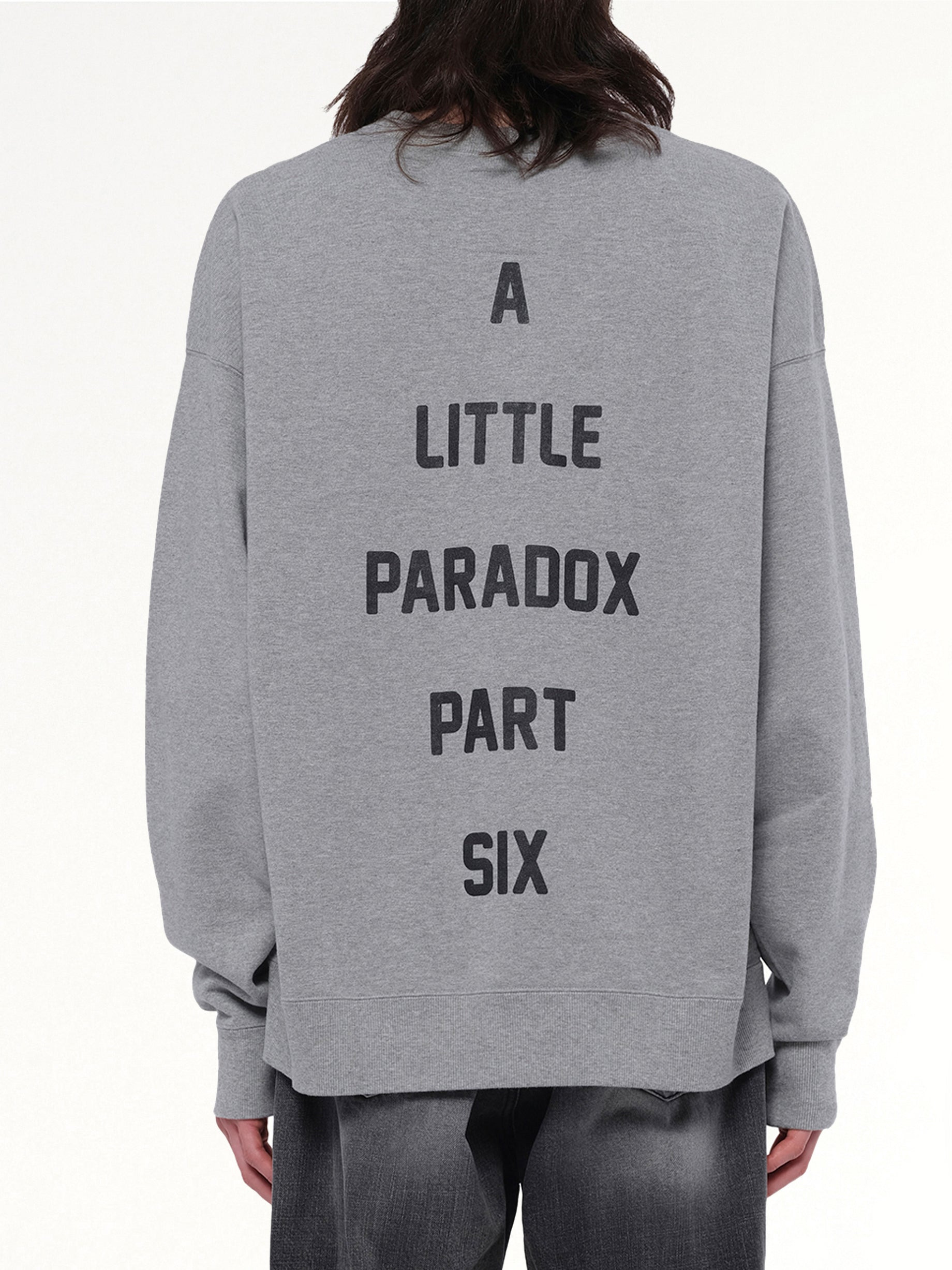 Cat Printed Pullover in Gray - 5