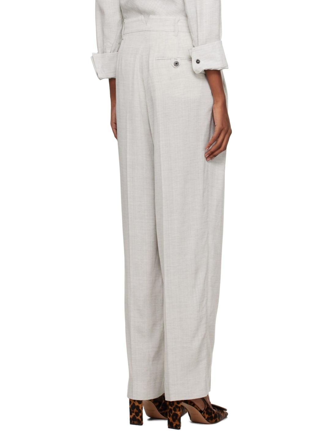 Gray Les Sculptures 'Le pantalon Titolo' Trousers - 3