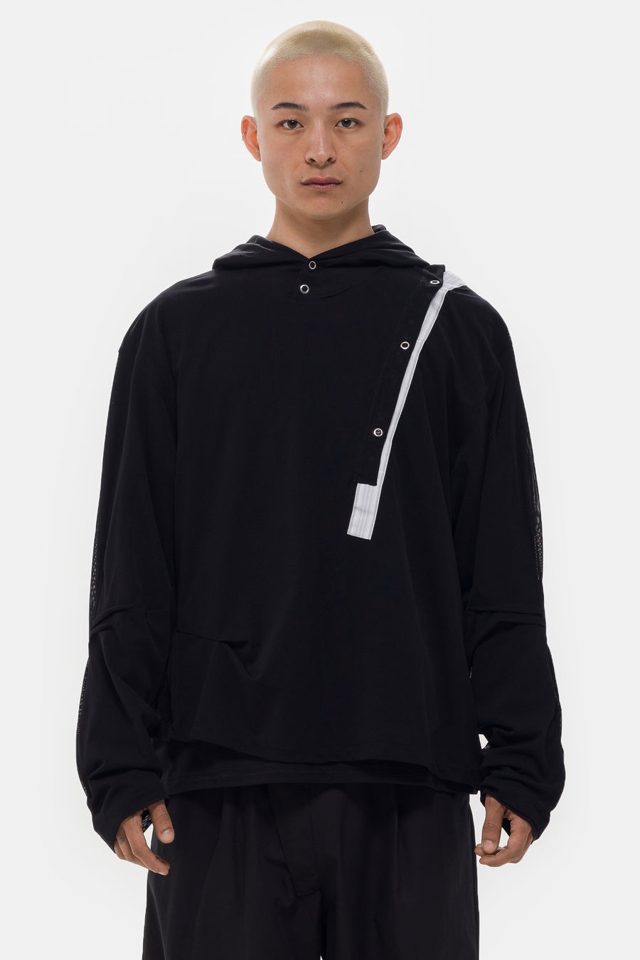 Inex Hooded Top in Black - 1
