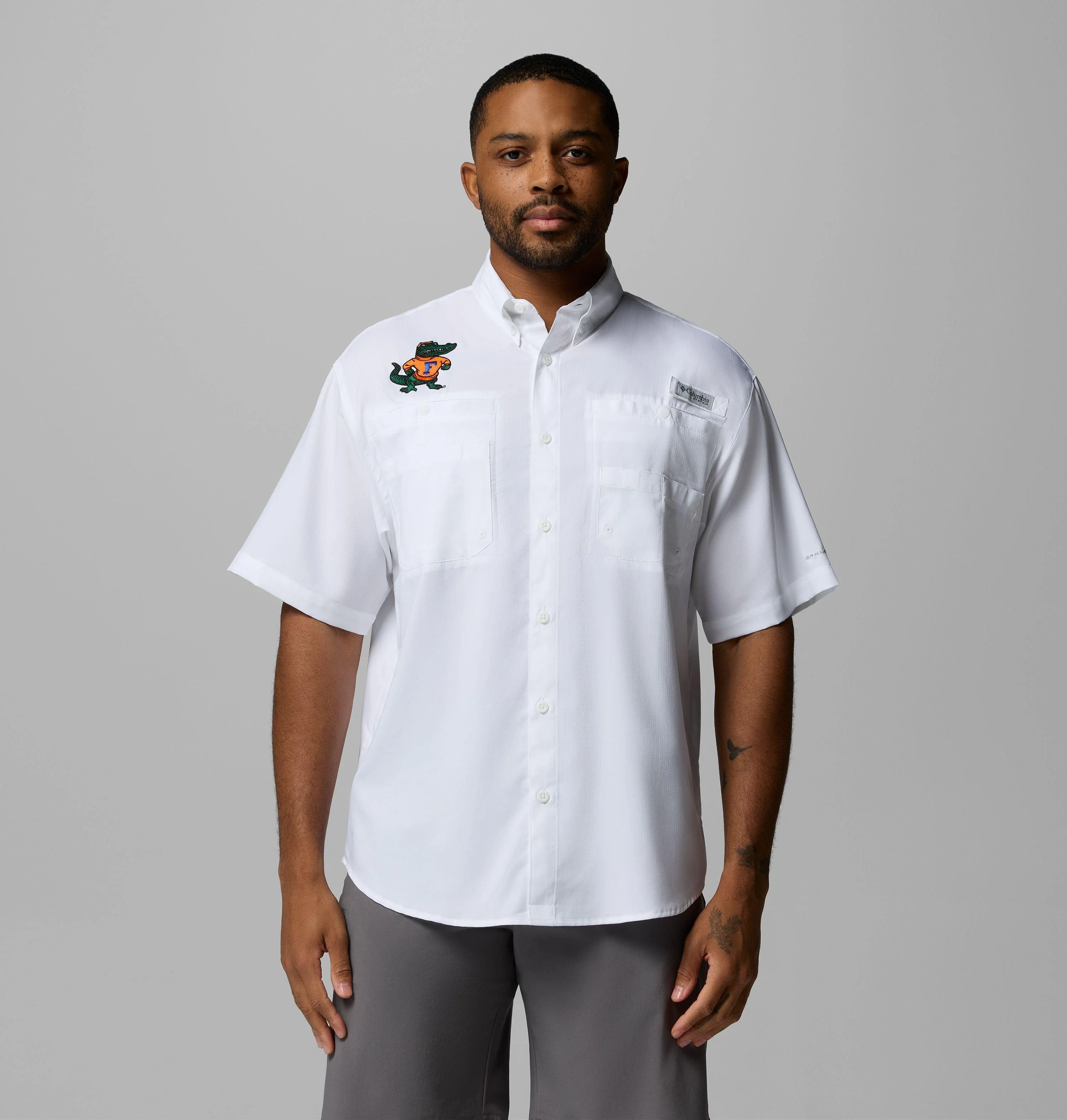Men's Collegiate PFG Tamiami Short Sleeve Shirt - Florida - 1