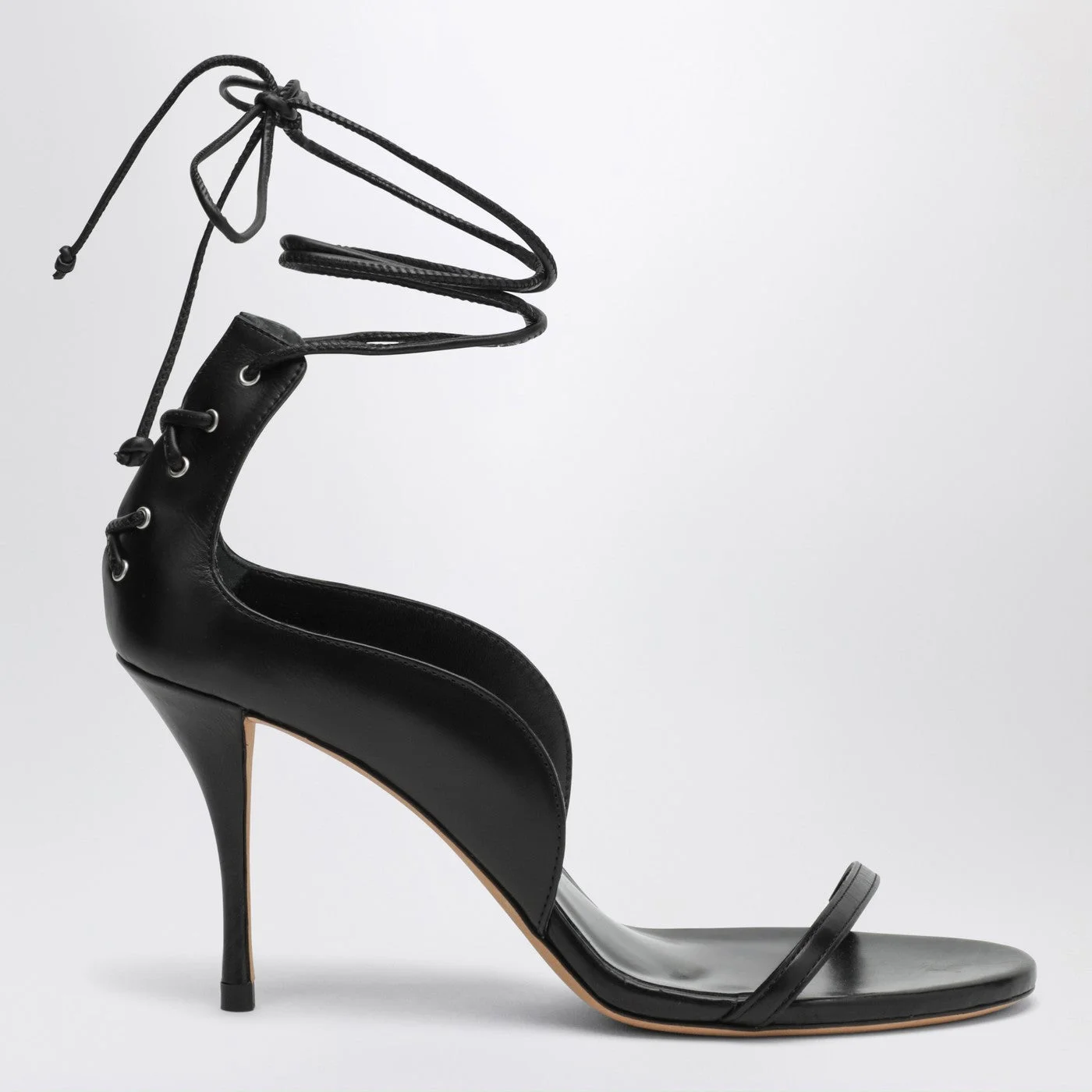 Issa black leather sandals - 1