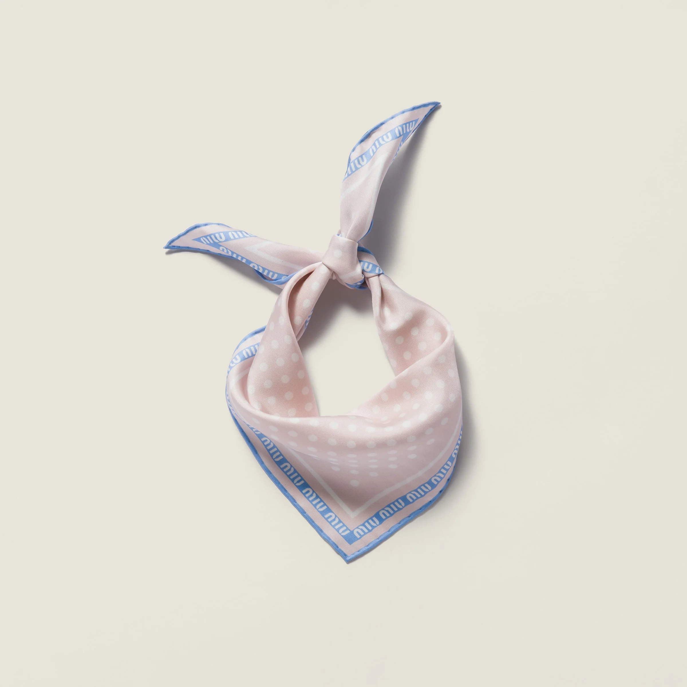 Printed twill scarf - 1