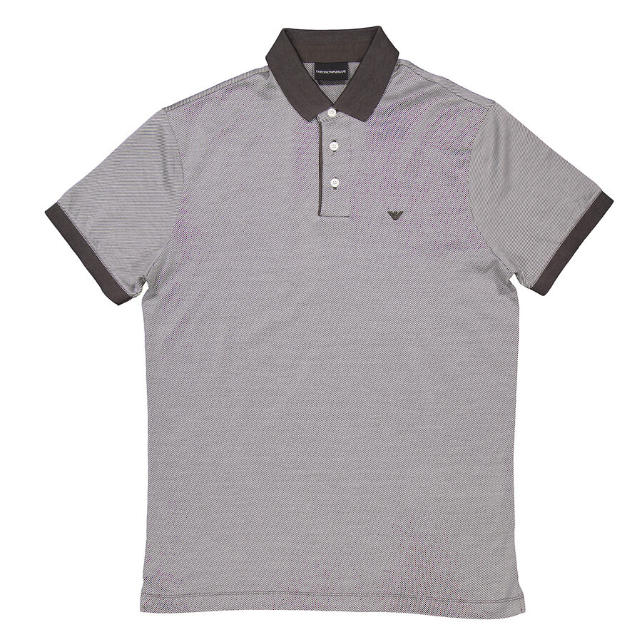Emporio Armani Lyocell-Blend Striped Polo Shirt - 4