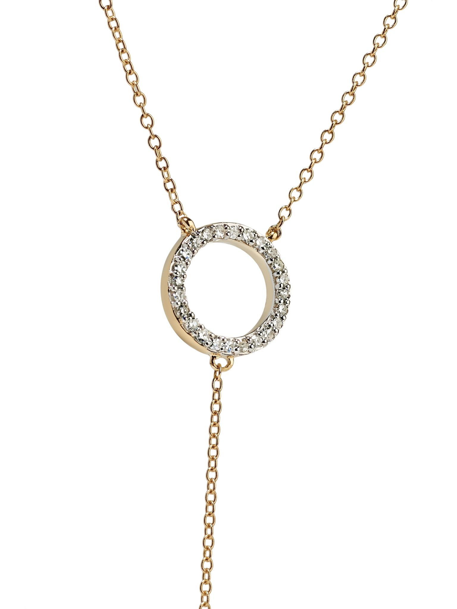14-karat gold, diamond and pearl necklace Gold - 4