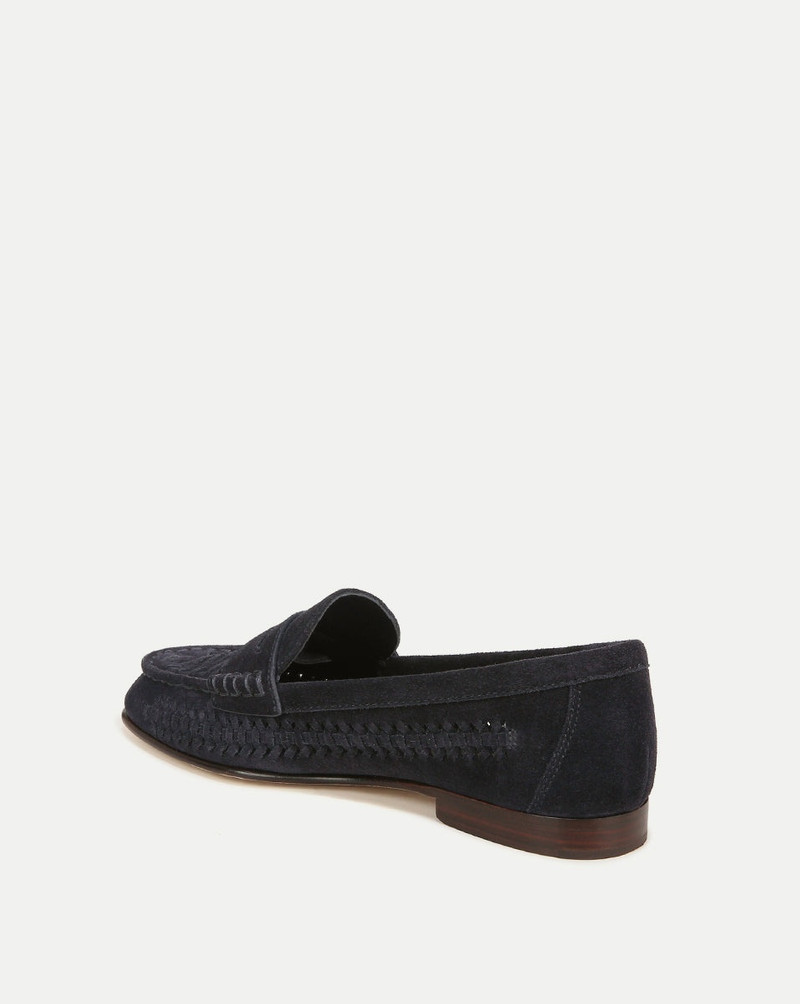 VERONICA BEARD PENNY WOVEN SUEDE LOAFER outlook