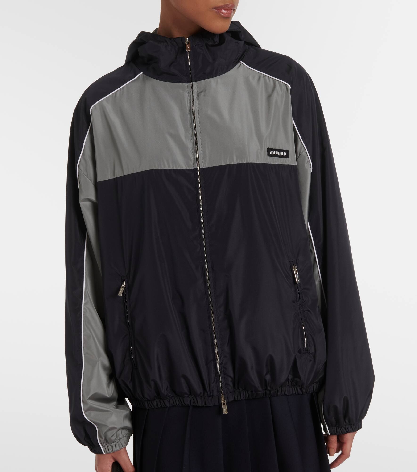 Logo oversized track jacket - 6