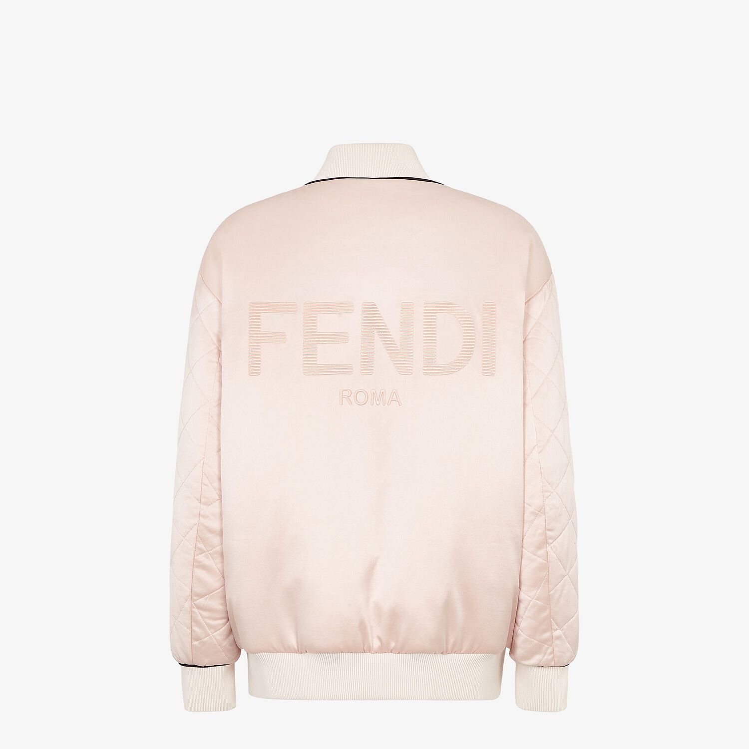 Pink silk bomber jacket - 2