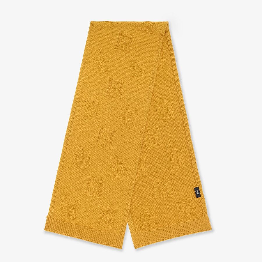 Yellow wool scarf - 1