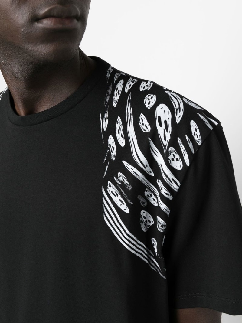 skull-print cotton T-shirt - 5