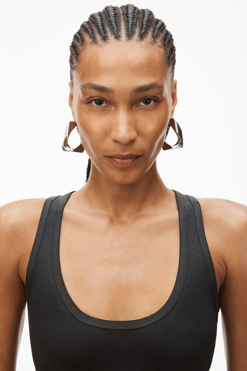 Alexander Wang CHAIN-LINK EARRING IN ALUMINUM outlook