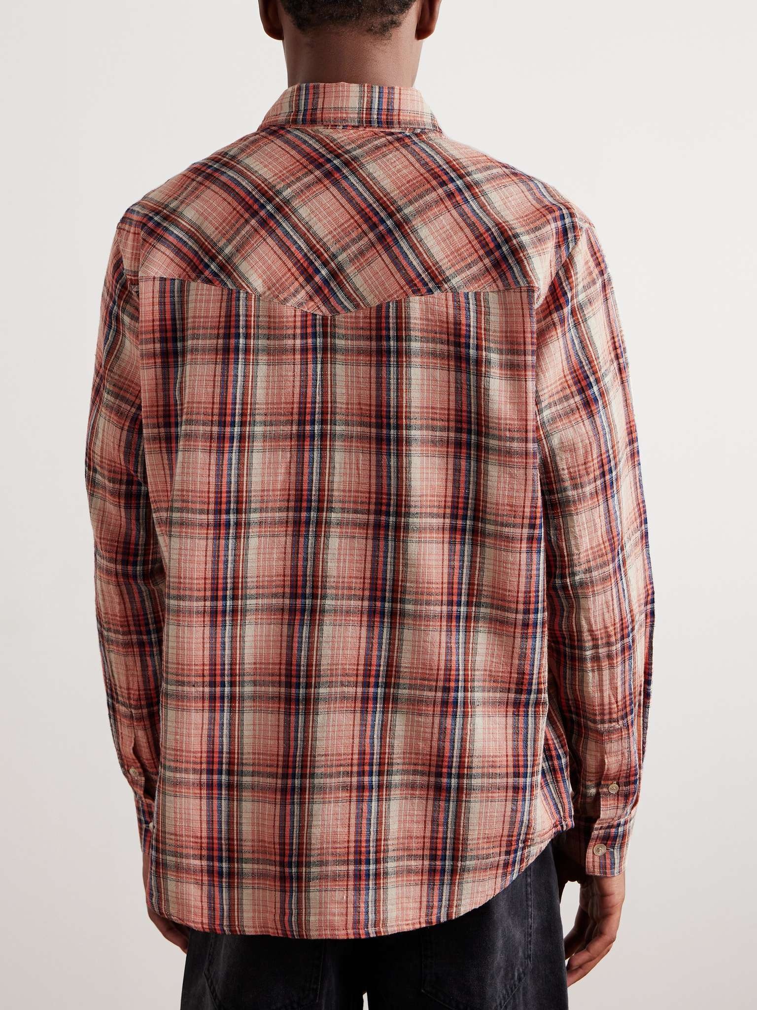 Lydian Checked Cotton and Linen-Blend Shirt - 3