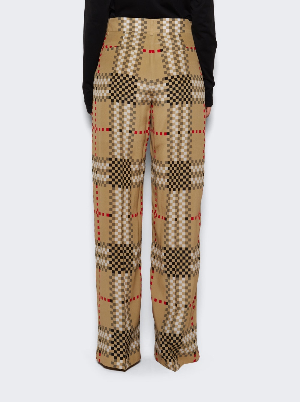 Vintage Check Trousers Archive Beige - 5