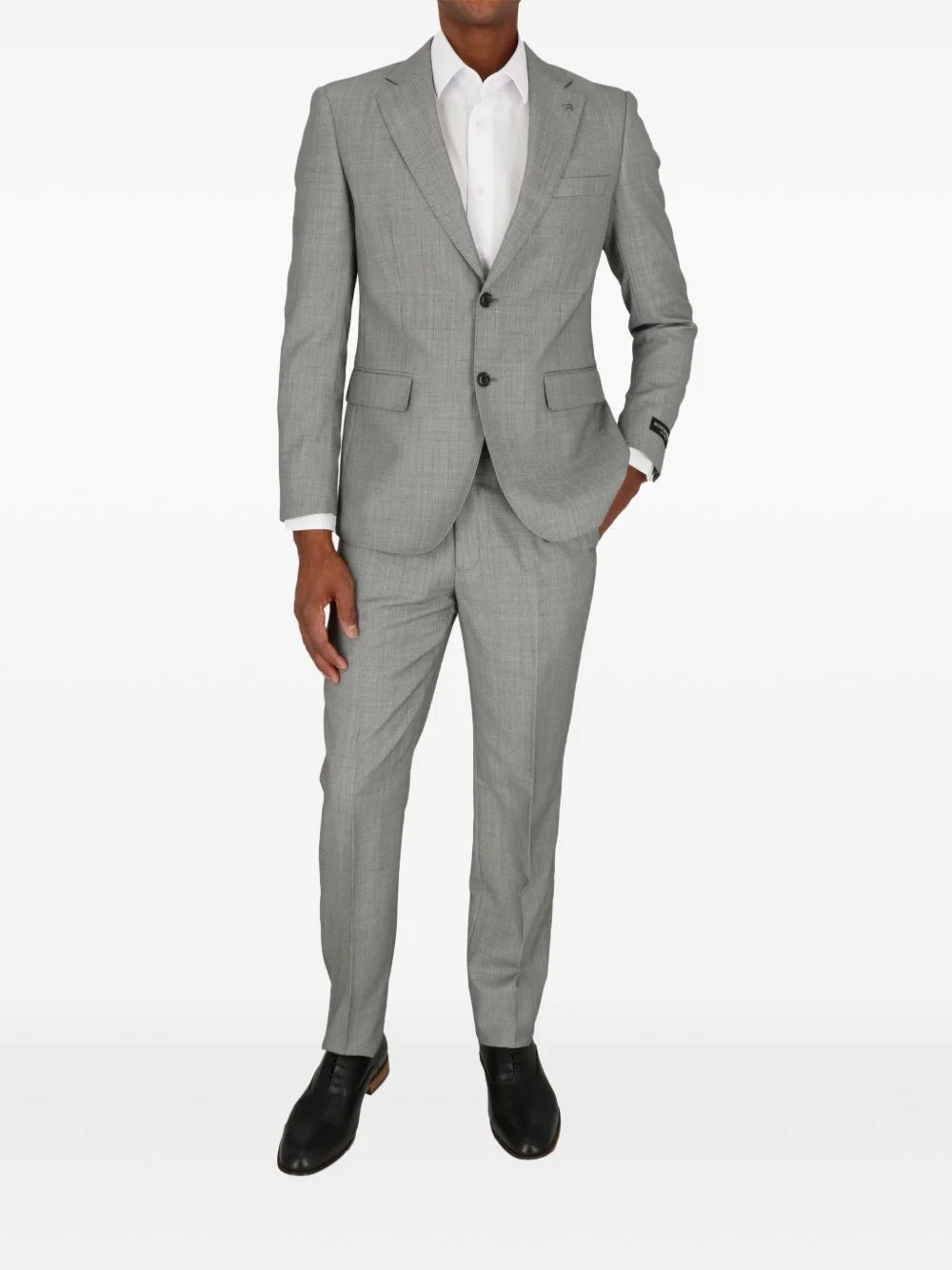 button grey black suit - 1