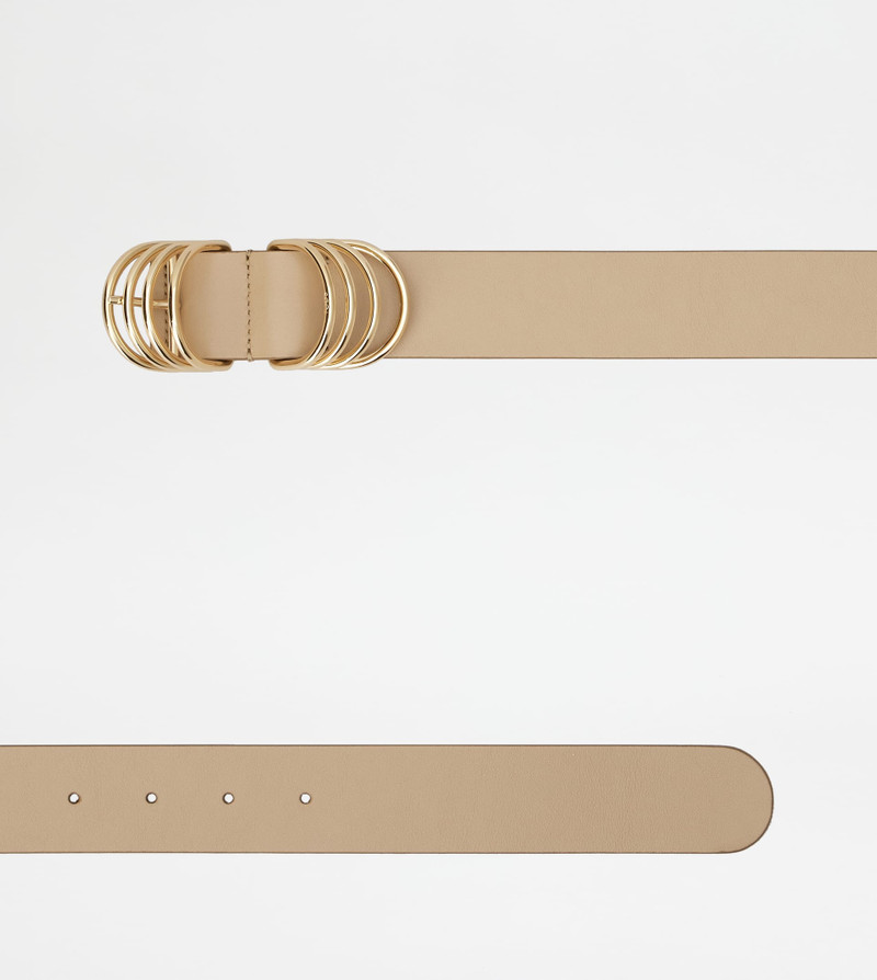 Tod's BELT IN LEATHER - BEIGE outlook