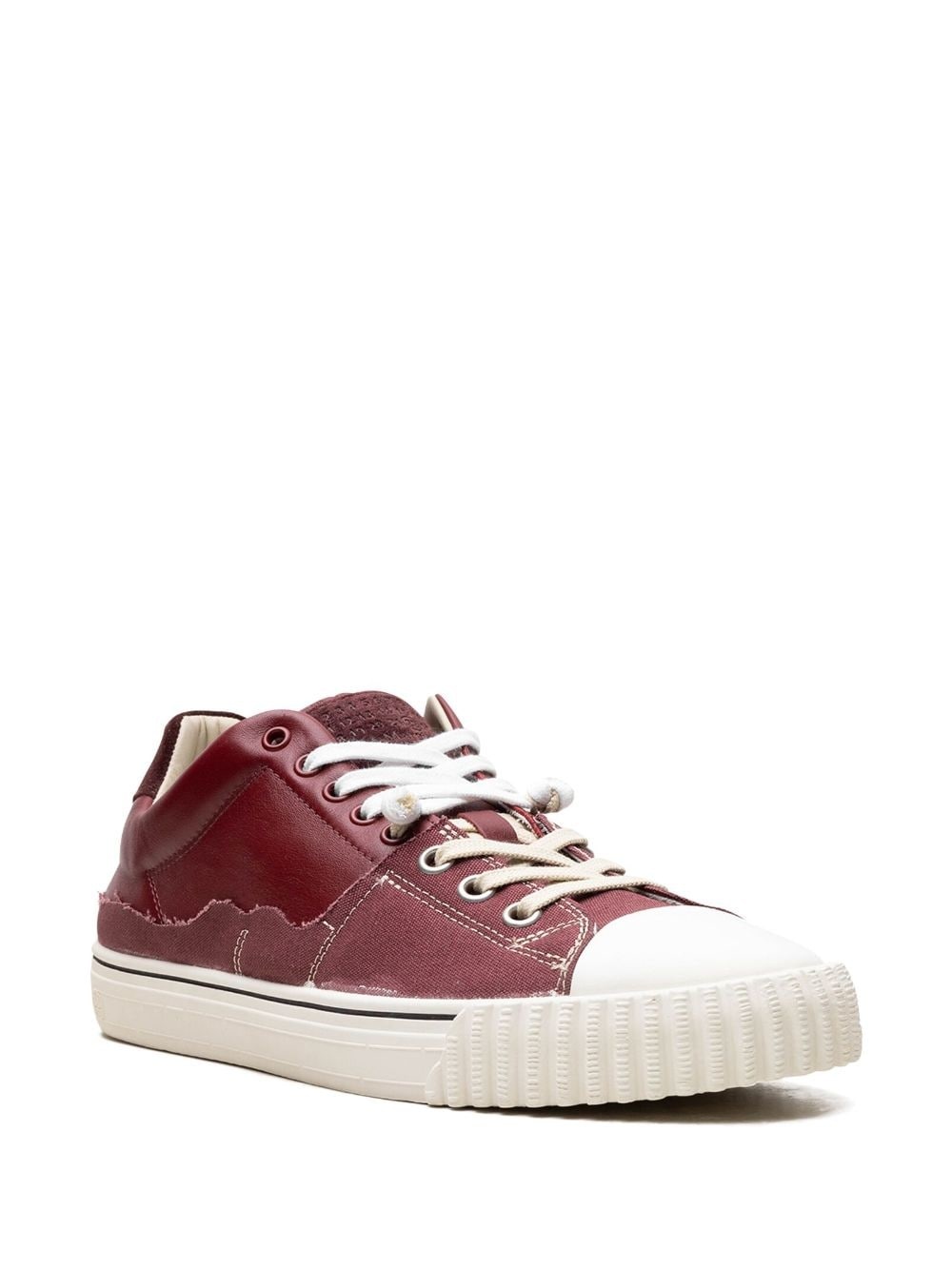 low-top "Burgandy" sneakers - 2
