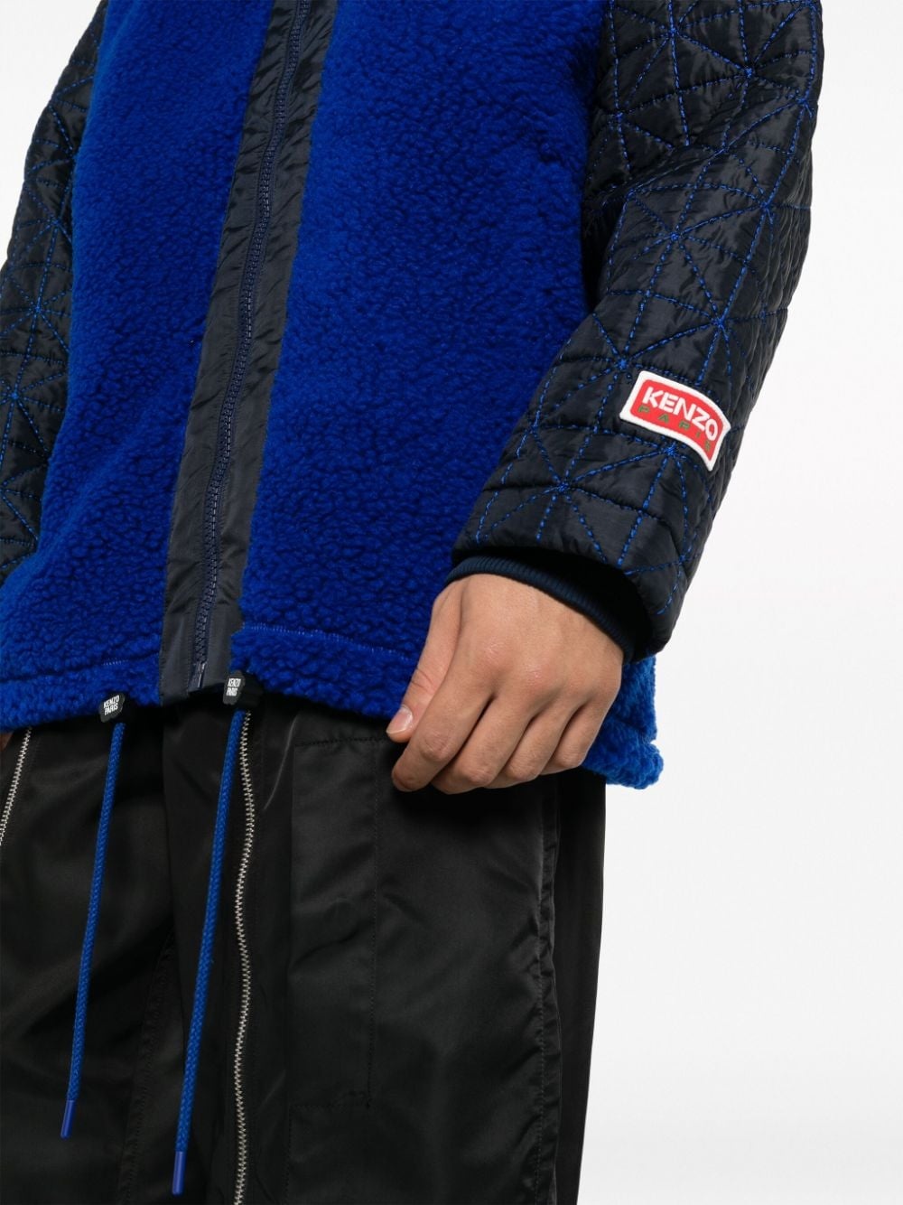 zip-up fleece bomber jacket - 5
