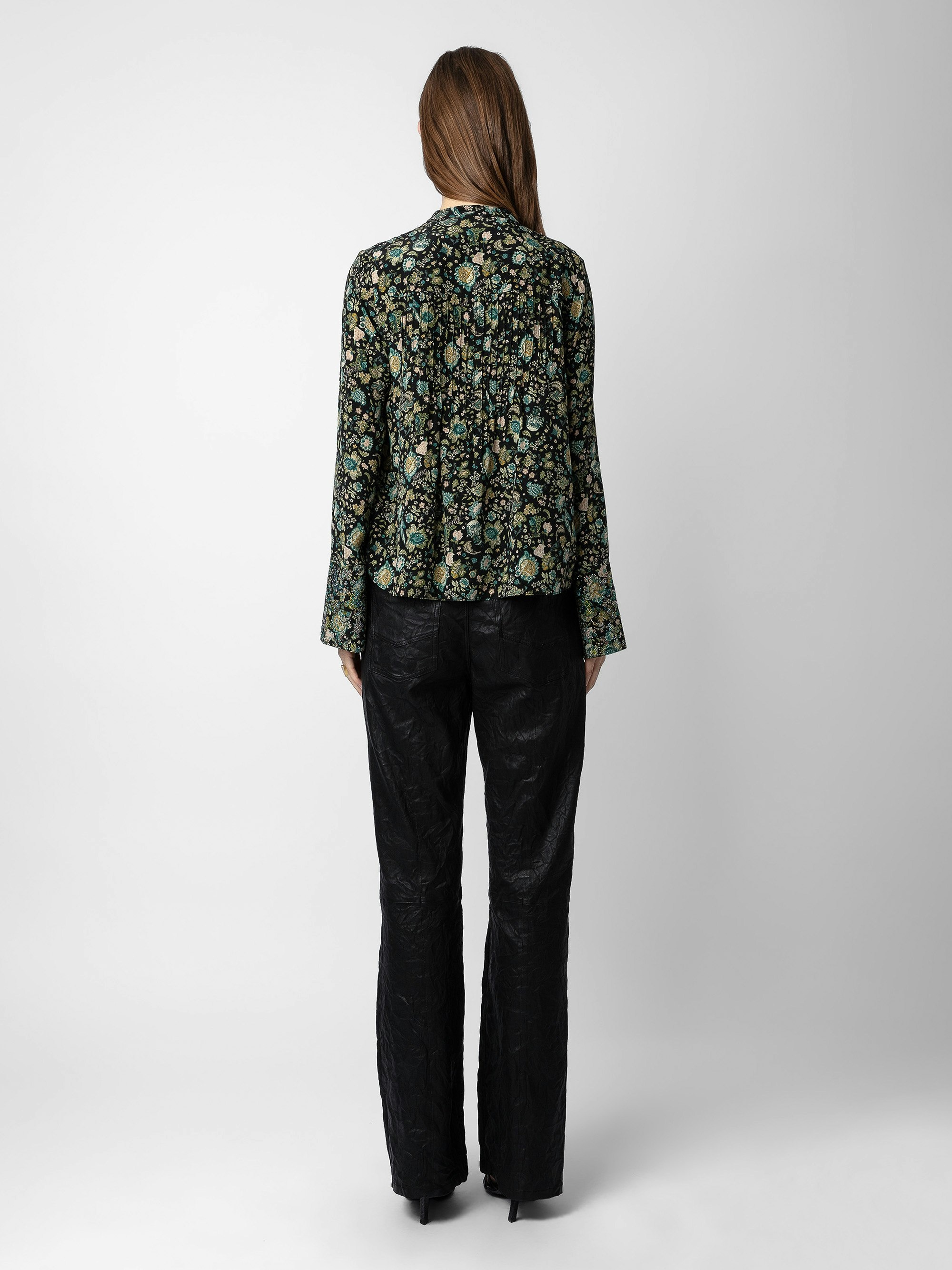 Taika Diamanté Silk Blouse - 3